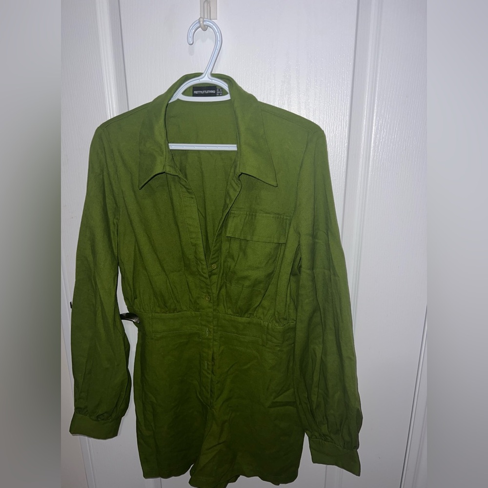 PrettyLittleThing Olive Utility Jacket